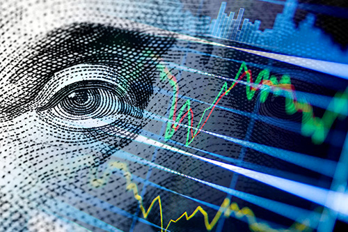 A close up of a person's eye